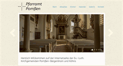 Desktop Screenshot of pfarramt-pomssen.de